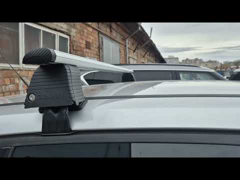 Roof bars for smooth roof (2 pcs, Asaf V4) for Renault Clio V 2019- - video 5