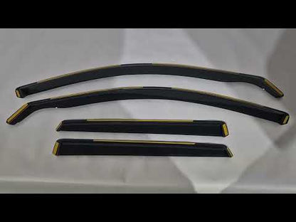 In-Channel Window Deflectors Niken Luxury (Sportback, 4 pcs) for Audi A3 2012-2020 - video 1