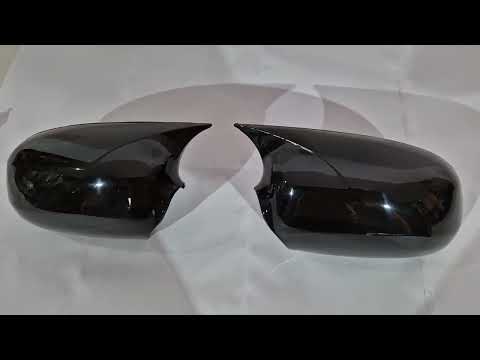 Mirror Covers BMW-Style (2 pcs) for Opel Corsa C 2000-2006 - video 1