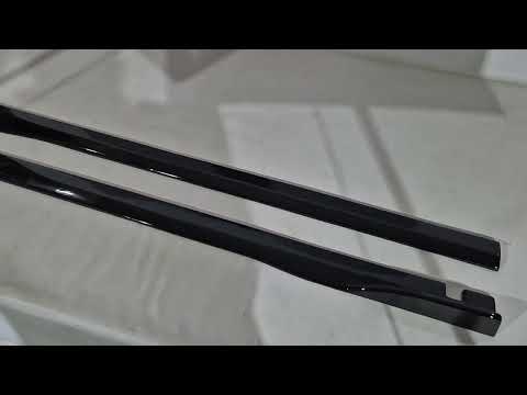 Universal Side Skirt Extensions DPT Black (ABS) (2pcs) (Gloss Black) - video 1