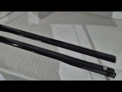 Universal Side Skirt Extensions DPT Black (ABS) (2pcs) (Gloss Black) - video 1