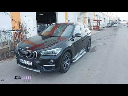 Side Steps Mevsim Grey (2 pcs, Aluminum) for BMW X1 F-48 2015-2022 - video 2