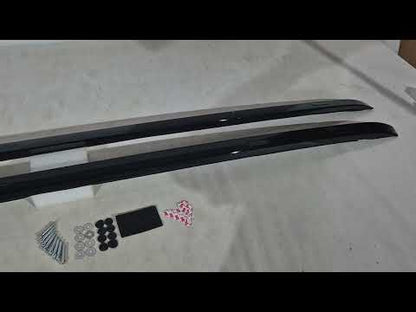 Black Roof Rails 2008-2015 (Lexus Design 2018, 2 pcs) for Toyota Land Cruiser 200 2007-2021 - video 1