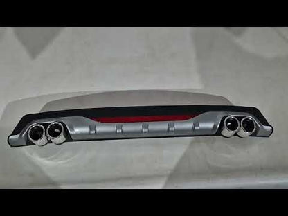 Universal Rear Diffuser DPT AMG Style V-2 (ABS) (Grey+Black Gloss) - video 1