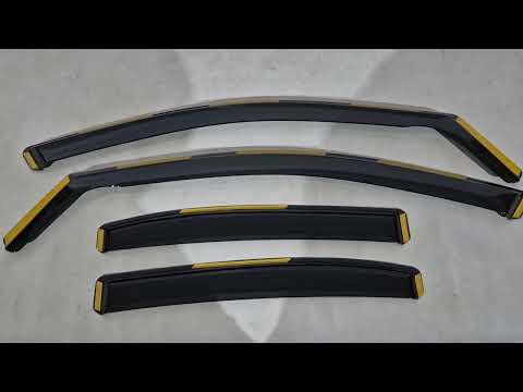 In-Channel Wind Deflectors Niken Luxury (4 pcs) for Mercedes C-сlass W205 2014-2021 - video 1