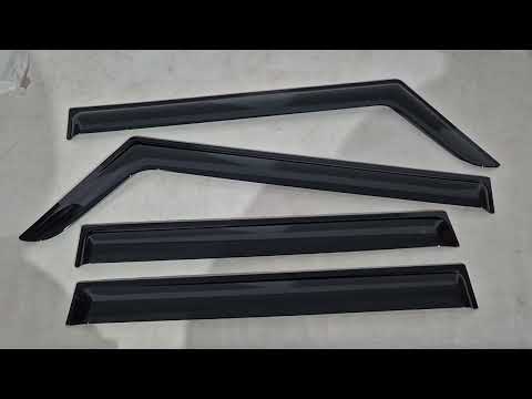 Window Deflectors Niken Luxury (4 pcs) for Suzuki Jimny 2018- - video 1