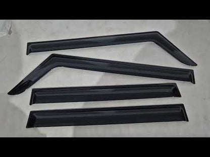 Window Deflectors Niken Luxury (4 pcs) for Suzuki Jimny 2018- - video 1