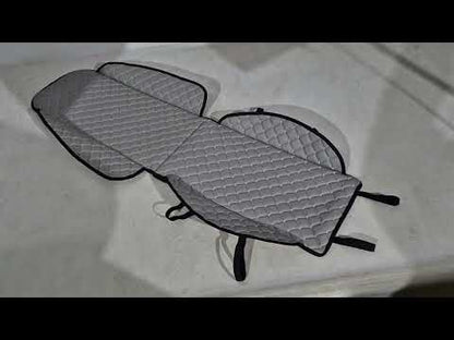 Car Seat Cover Pad (1 pc, Grey with Grey Stitching) - video 1