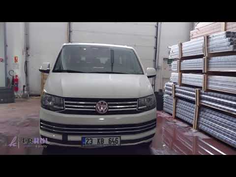 Integrated Roof Rails (black) for Volkswagen T5 Multivan 2003-2010 - video 1