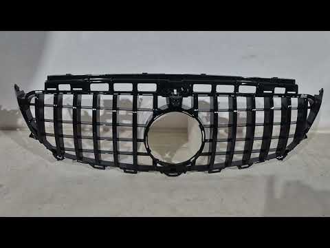 Front Grille GT Panamericana Black (for Avantgarde/AMG-Line/E43 AMG/E53 AMG 2016-2020) for Mercedes E-сlass W213 2016-2023 - video 1