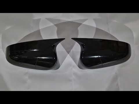 Mirror Covers BMW-Style (2014+, 2 pcs) for Toyota Avensis 2009-2018 - video 1