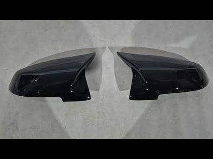 Mirror Covers M-Look 2013-2016 (with Clips, 2 pcs) for BMW 5 Series F-10/11/07 2010-2016 - video 1