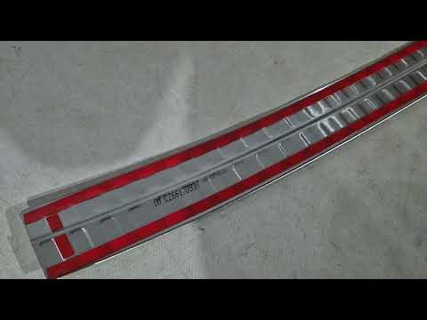 Rear Bumper Protector OmsaLine Stainless Steel for Skoda Kodiaq 2016-2023 - video 1