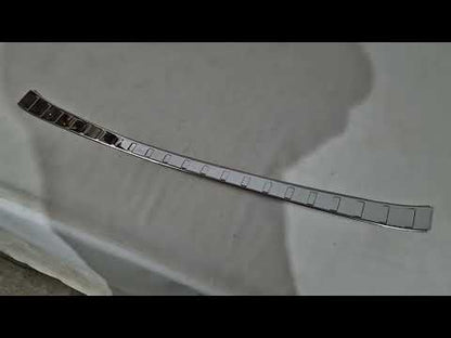 Rear Bumper Protector Carmos Stainless Steel for BMW iX (I20) 2022- - video 1