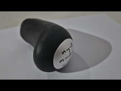 Gear Shift Knob 8200079112 (black with gray) for Renault Logan I 2005-2008 - video 1