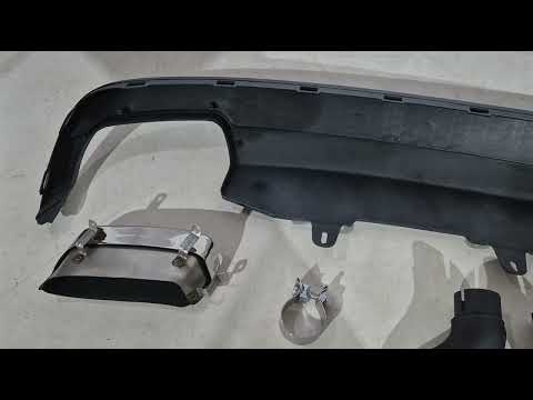 Rear diffuser with DPT S-Line-style nozzles (2011-2015) for Audi A6 C7 2011-2017 - image 1