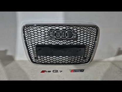 Front Grille RSQ-Style (black with chrome) for Audi Q7 2005-2015 - video 1