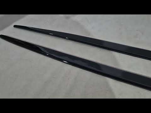 Side Skirts DPT V-2 (for M-Sport skirts, Gloss Black) for BMW 3 Series F30/F31 2012-2019 - video 1
