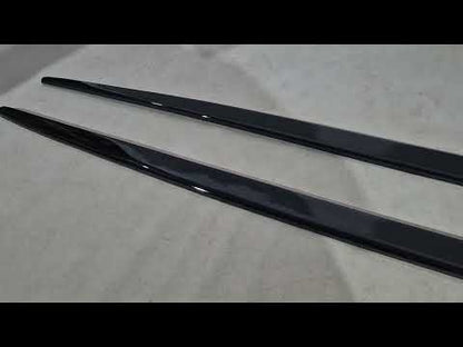 Side Skirts DPT V-2 (for M-Sport skirts, Gloss Black) for BMW 3 Series F30/F31 2012-2019 - video 1