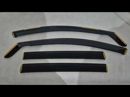 In-Channel Wind Deflectors Niken Luxury (4 pcs) for Toyota Rav 4 2013-2018 - video 1
