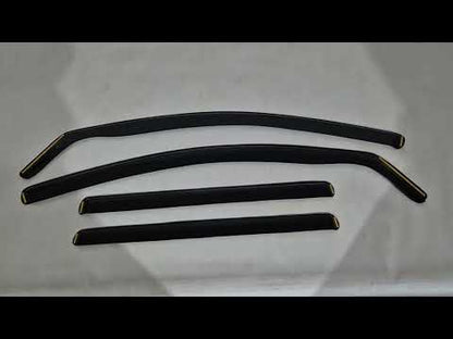 In-Channel Wind Deflectors (SW, 4 pcs, Esa) for Volkswagen Passat B7 2012-2015 - video 1