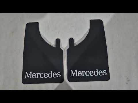 Universal Mud Flaps Polytep (230*375, 2 pcs) for Mercedes - video 1