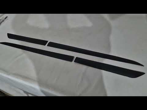 Universal DPT Door Moldings (ABS) (4pcs) (matte black) - video 1