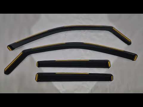 In-Channel Wind Deflectors Niken Luxury (4 pcs) for Mercedes GLE/ML сlass W166 2011-2018 - video 1