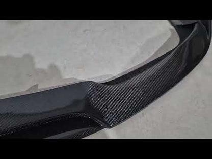 Front Bumper Lip V2 Add-on (for CLS63 AMG SD 2015-2018, Carbon) for Mercedes CLS C218 2011-2018 - video 1