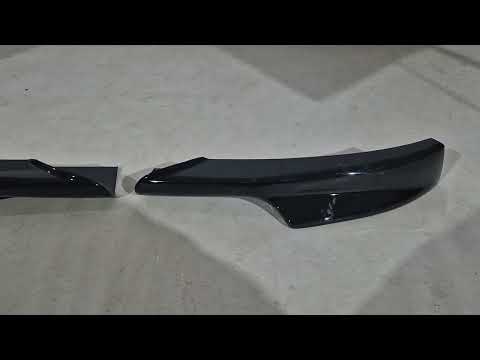 Front Flap Extensions DPT (for E90 M-Sport 2008-2011, Gloss Black, 2 pcs) for BMW 3 Series E90/E91 2005-2011 - video 3