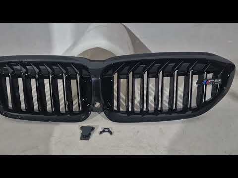 M-Look V1 Kidney Grilles (2018-2022, Gloss Black) for BMW 3 Series G20/G21 2018- - video 1