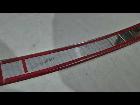 Rear bumper protector OmsaLine (SW, stainless steel) for Mercedes C-сlass W205 2014-2021 - video 1