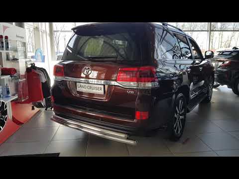 Rear Guard AK002-double (2 pcs, stainless steel) for Toyota Land Cruiser 200 2007-2021 - video 1