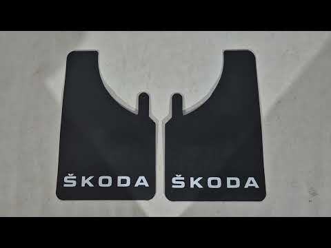Universal Mud Flaps Polytep (230*375, 2 pcs) for Skoda - video 1