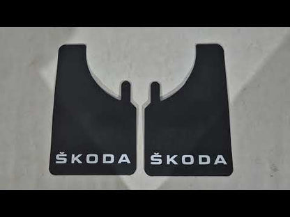 Universal Mud Flaps Polytep (230*375, 2 pcs) for Skoda - video 1