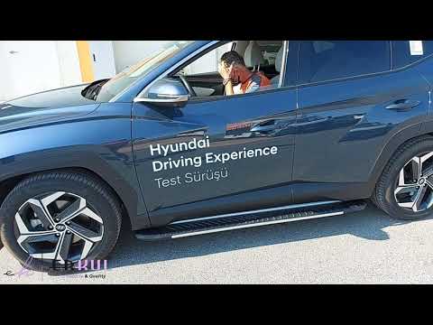 Side Steps Bosphore Grey (2 pcs, Aluminum) for Hyundai Tucson NX4 2021- - video 2