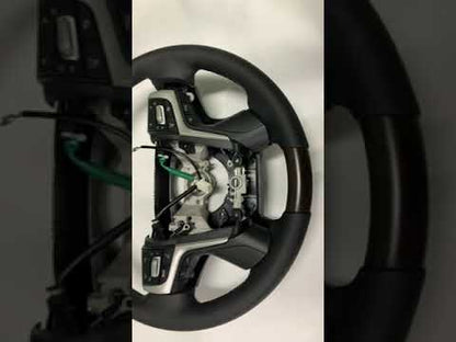 Steering wheel assembly (dark wood) for Toyota Land Cruiser 200 2007-2021 - video 2