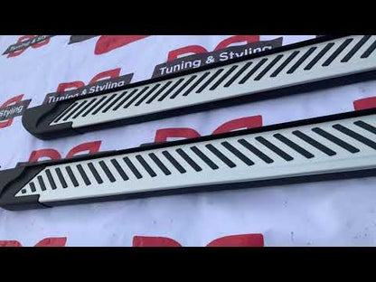 Side Steps Line (2 pcs, Aluminum) for Opel Mokka 2012-2021 - video 2
