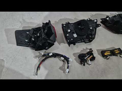 Rear Tail Lights V1 (2 pcs) for Toyota Land Cruiser 300 2021- - video 1