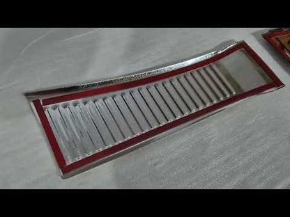 Carmos rear sill trim (stainless, glossy) for Suzuki SX4 S-Cross 2021↗ - image 1