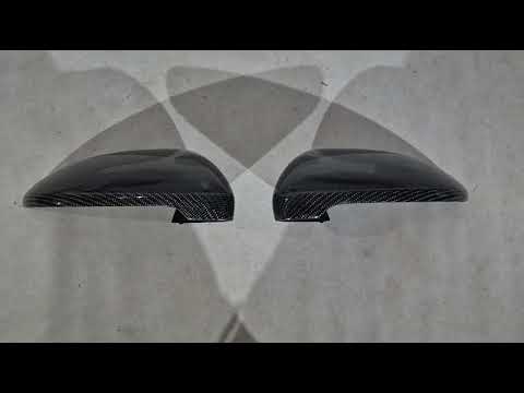 Mirror Covers V2 (Carbon) for Volkswagen Golf 7/E-Golf 2012-2020 - video 1