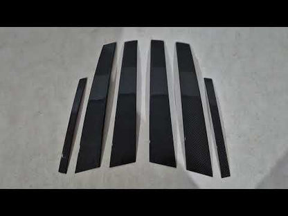 Carbon Pillar Covers (2017-2023) for Alfa Romeo Stelvio 2016- - video 1