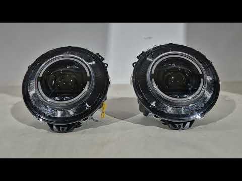 Front Headlights Design-2023 Black (2006-2017) for Mercedes G сlass W463 1990-2018 - video 1