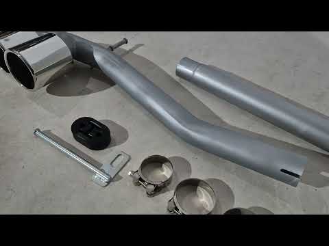 Exhaust tips in M5 style (2 pcs) for BMW 5 Series F10/F11 2010–2016 - video 1