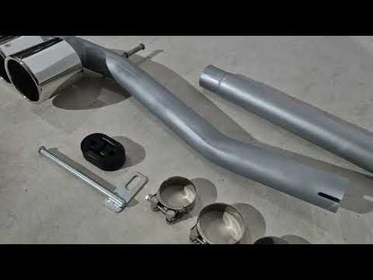 Exhaust tips in M5 style (2 pcs) for BMW 5 Series F10/F11 2010–2016 - video 1