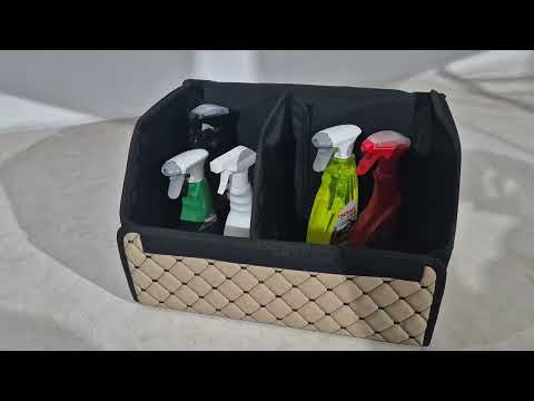 Trunk Organizer Bag ECO (50x30x30, beige) - video 1