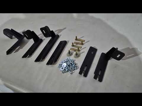 Side Steps Allmond Black (2 pcs, Aluminum) for Mercedes Vito/V-class W447 2014- - video 2