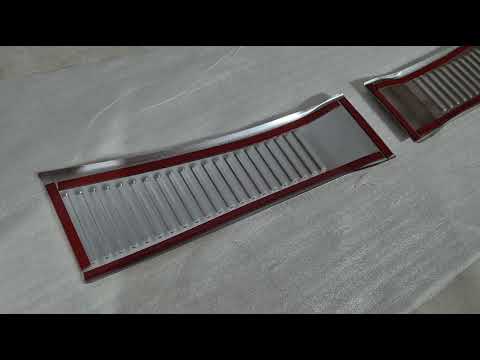 Stainless Steel Rear Bumper Protector Carmos (matte) for Suzuki SX4 S-Cross 2021- - video 1