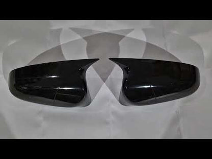Mirror Covers BMW-Style (2014+, 2 pcs) for Toyota Avensis 2009-2018 - video 1