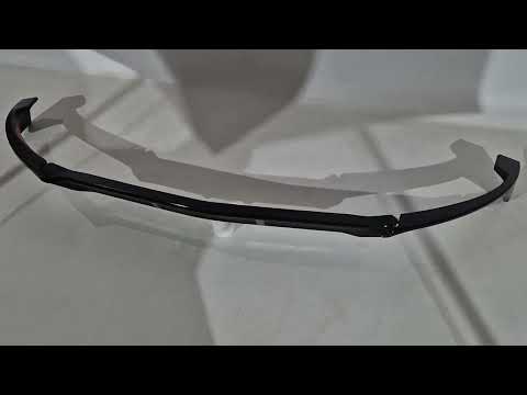 Front Bumper Lip DPT V1 (2014-2018, for AMG-Line only, Gloss Black) for Mercedes C-сlass W205 2014-2021 - video 1